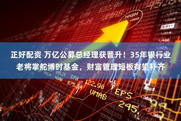 正好配资 万亿公募总经理获晋升！35年银行业老将掌舵博时基金，财富管理短板有望补齐