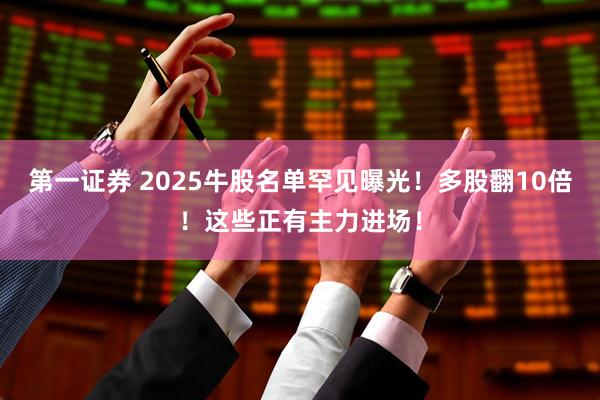 第一证券 2025牛股名单罕见曝光！多股翻10倍！这些正有主力进场！